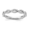 Diamond2deal 14k White Gold Lab Grown Diamond Wedding Band Ring 0.4ct Clarity- Vs Color- G-h In White