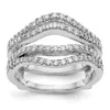 Diamond2deal 14k White Gold Lab Grown Diamond Wedding Band Ring 0.62ct Clarity- Vs Color- D-e In White