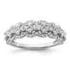 Diamond2deal 14k White Gold Lab Grown Diamond Wedding Band Ring 0.65ct Clarity- Vs Color- G-h In White