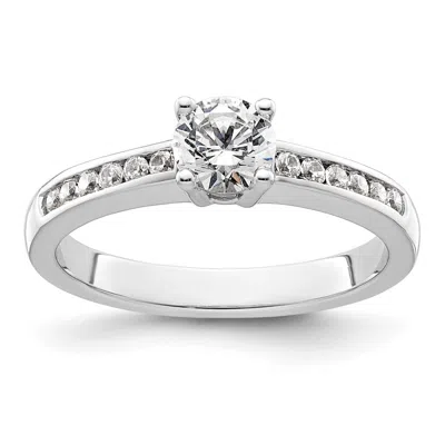 Diamond2deal 14k White Gold Lab Grown Diamond Wedding Band Ring 0.68ct Clarity- Vs Color- G-h