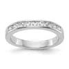 Diamond2deal 14k White Gold Lab Grown Diamond Wedding Band Ring 0.6ct Clarity- Vs Color- G-h In White