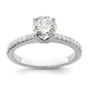 Diamond2deal 14k White Gold Lab Grown Diamond Wedding Band Ring 0.7ct Clarity- Vs Color- G-h In White