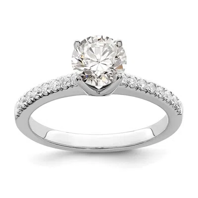Diamond2deal 14k White Gold Lab Grown Diamond Wedding Band Ring 0.7ct Clarity- Vs Color- G-h