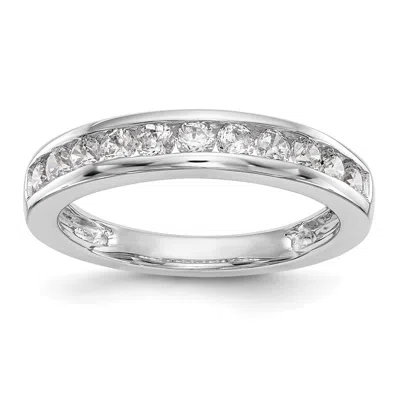 Diamond2deal 14k White Gold Lab Grown Diamond Wedding Band Ring 0.7ct Clarity- Vs Color- G-h