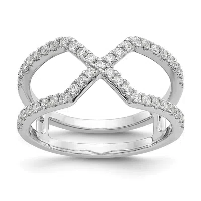 Diamond2deal 14k White Gold Lab Grown Diamond Wedding Band Ring 1/2ct Clarity- Vs Color- D-e