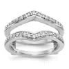 Diamond2deal 14k White Gold Lab Grown Diamond Wedding Band Ring 1/2ct Clarity- Vs Color- D-e In White