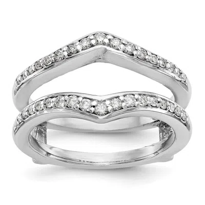 Diamond2deal 14k White Gold Lab Grown Diamond Wedding Band Ring 1/2ct Clarity- Vs Color- D-e