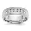 Diamond2deal 14k White Gold Lab Grown Diamond Wedding Band Ring 1/2ct Clarity- Vs Color- D-e In White