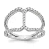 Diamond2deal 14k White Gold Lab Grown Diamond Wedding Band Ring 1/2ct Clarity- Vs Color- D-e In White