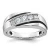 Diamond2deal 14k White Gold Lab Grown Diamond Wedding Band Ring 1/2ct Clarity- Vs Color- G-h In White