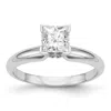 Diamond2deal 14k White Gold Lab Grown Diamond Wedding Band Ring 1/2ct Clarity- Vs Color- G-h In White