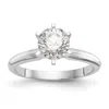 Diamond2deal 14k White Gold Lab Grown Diamond Wedding Band Ring 1/2ct Clarity- Vs Color- G-h In White