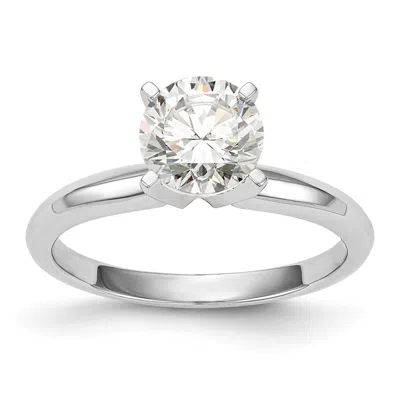 Diamond2deal 14k White Gold Lab Grown Diamond Wedding Band Ring 1/2ct Clarity- Vs Color- G-h