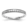 Diamond2deal 14k White Gold Lab Grown Diamond Wedding Band Ring 1/4ct Clarity- Vs Color- D-e In White