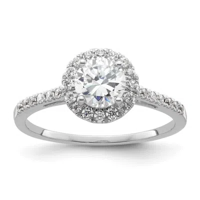 Diamond2deal 14k White Gold Lab Grown Diamond Wedding Band Ring 1/4ct Clarity- Vs Color- G-h