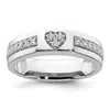 Diamond2deal 14k White Gold Lab Grown Diamond Wedding Band Ring 1/4ct Clarity- Vs Color- G-h In White