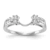Diamond2deal 14k White Gold Lab Grown Diamond Wedding Band Ring 1/4ct Clarity- Vs Color- G-h In White