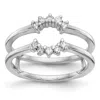 Diamond2deal 14k White Gold Lab Grown Diamond Wedding Band Ring 1/4ct Clarity- Vs Color- G-h In White