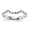 Diamond2deal 14k White Gold Lab Grown Diamond Wedding Band Ring 1/4ct Clarity- Vs Color- G-h In White