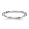 Diamond2deal 14k White Gold Lab Grown Diamond Wedding Band Ring 1/4ct Clarity- Vs Color- G-h In White