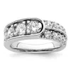 Diamond2deal 14k White Gold Lab Grown Diamond Wedding Band Ring 1.5ct Clarity- Vs Color- G-h In White