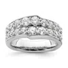 Diamond2deal 14k White Gold Lab Grown Diamond Wedding Band Ring 1.5ct Clarity- Vs Color- G-h In White