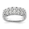 Diamond2deal 14k White Gold Lab Grown Diamond Wedding Band Ring 1.62ct Clarity- Vs Color- G-h In White
