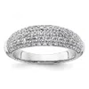 Diamond2deal 14k White Gold Lab Grown Diamond Wedding Band Ring 1ct Clarity- Vs Color- G-h In White