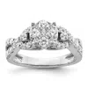 Diamond2deal 14k White Gold Lab Grown Diamond Wedding Band Ring 1ct Clarity- Vs Color- G-h In White
