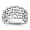 Diamond2deal 14k White Gold Lab Grown Diamond Wedding Band Ring 1ct Clarity- Vs Color- G-h In White