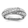 Diamond2deal 14k White Gold Lab Grown Diamond Wedding Band Ring 1ct Clarity- Vs Color- G-h In White