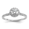Diamond2deal 14k White Gold Lab Grown Diamond Wedding Band Ring 3/4ct Clarity- Vs Color- G-h In White