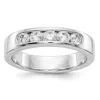 Diamond2deal 14k White Gold Lab Grown Diamond Wedding Band Ring 5/8ct Clarity- Vs Color- D-e In White