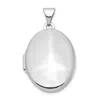 Diamond2deal 14k White Gold 21mm Oval Locket Pendant Pendant In White