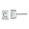 Diamond2deal 14k White Gold Radiant 1 1/2 Ct Lab Grown Diamond Stud Earrings Vs Clarity, G-h Color In White