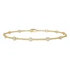 Diamond2deal 14k Yellow Gold 0.25ct Round Lab Grown Diamond Station Bracelet (e-f In Gold