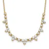 Diamond2deal 14k Yellow Gold 1 1/2 Ct Lab Grown Diamond Necklace 18" Clarity Vs, Color D-e In Yellow
