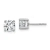 Diamond2deal 14k Yellow Gold 1 1/2 Ct Round Lab Grown Diamond Stud Earrings Vs Clarity, G-h Color In White