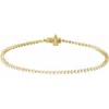 Diamond2deal 14k Yellow Gold 1 1/2 Ctw Lab-grown Diamond Line Bracelet 7.25" In Yellow