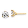 Diamond2deal 14k Yellow Gold 1 3/8 Ct Round Lab Grown Diamond Stud Earrings Vs Clarity, D-e Color In White
