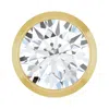 Diamond2deal 14k Yellow Gold 1/2 Ct Lab-grown Diamond Chain Slide Pendant In Yellow