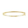 Diamond2deal 14k Yellow Gold 1/4 Ctw Lab-grown Diamond Bangle Bracelet 6" In Yellow