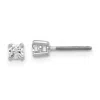 Diamond2deal 14k Yellow Gold 1/5 Ct Round Lab Grown Diamond Stud Earrings Screw Back Vs Clarity, D-e Color In Yellow