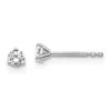 Diamond2deal 14k Yellow Gold 1/5 Ct Round Lab Grown Diamond Stud Earrings Vs Clarity, G-h Color In White