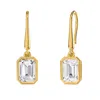 Diamond2deal 14k Yellow Gold 2.3 Ct Radiant Cut Lab Grown Diamond Drop & Dangle Earrings Vvs-vs In Yellow