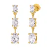 Diamond2deal 14k Yellow Gold 2.60 Ct Oval Cut Lab Grown Diamond Drop & Dangle Earrings Vvs-vs In Yellow