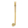Diamond2deal 14k Yellow Gold 3-d Single Golf Club With Ball Charm Pendant In Gold