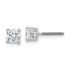 Diamond2deal 14k Yellow Gold 3/4 Ct Round Lab Grown Diamond Stud Earrings Screw Back Vs Clarity, G-h Color In White