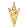 Diamond2deal 14k Yellow Gold 3d Arrow Head Charm In Yellow