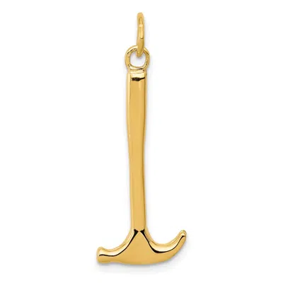 Diamond2deal 14k Yellow Gold 3d Hammer Charm